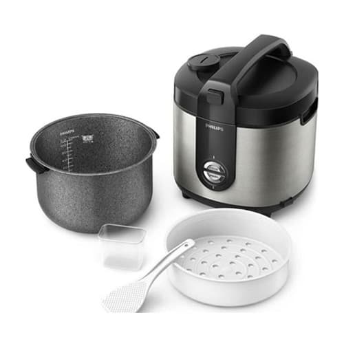 PHILIPS Rice Cooker 2 L - HD3138/33 Silver 